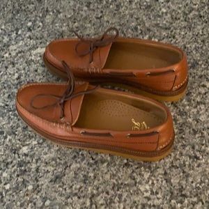 J.Crew Camden crepe-sole slip-ons in pebbled leather